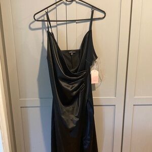 Blashe black cocktail slip dress